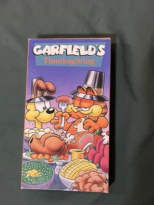 Garfield's Thanksgiving VHS 1992 Tape Movie Cartoon Holiday Fox Video Rare — 第 1/2 张图片