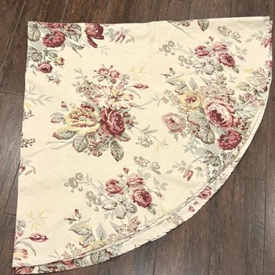 "Mantel redondo WAVERLY Floral Cabbage Roses 70"" 100 % algodón" Foto 1 de 2