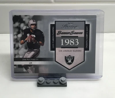 2002 Playoff Prestige - Jim Plunkett BS-20 Banner Temporada 0684/1983 Raiders - Imagem 1 de 2