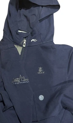 全新带标签 Scotty Cameron Gallery KJUS Circle T Pima 全拉链夹克连帽衫 52 L 高尔夫 — 第 1/4 张图片