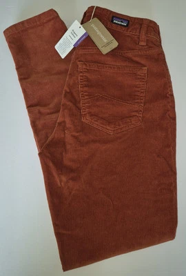 NEW PATAGONIA CORDOROY WOMENS SIZE 29 RUST RED ORGANIC COTTON FITTED PANTS NWT Foto 1 de 4