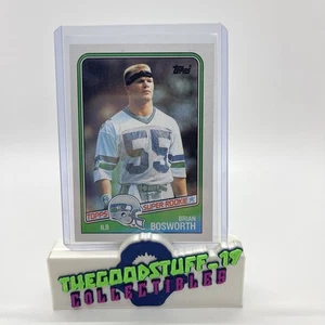 BRIAN BOSWORTH 1988 Topps ROOKIE Card RC #144 Seattle Seahawks - Foto 1 di 5