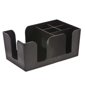 Dispenser da Banco Bar Porta Tovaglioli e Cannucce Nero Bar Organizer - Foto 1 di 1