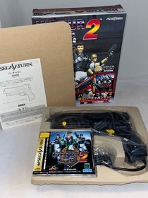Virtua Cop 2 Limited Virtua Gun Set Unused Sega Saturn Japan