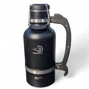 Trinktanks schwarz 64oz Edelstahl isoliert Growler Camping Outdoor - Bild 1 von 11