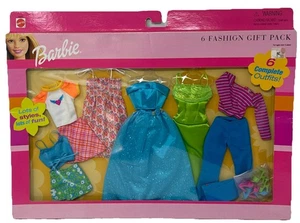 Barbie Fashions 6 Fashion Gift Pack Complete Outfits 2001 Mattel 68073 New - Picture 1 of 5