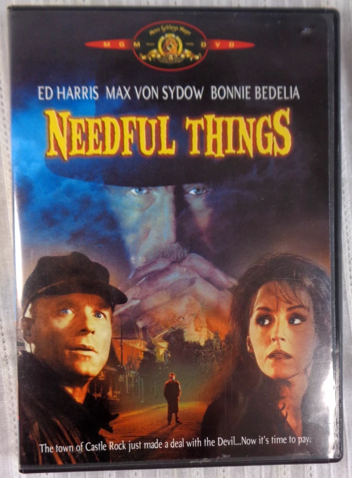 Needful Things (DVD 1993) by Stephen King Ed Harris Max Von Sydow Bonnie Bedelia - Image 1 of 3