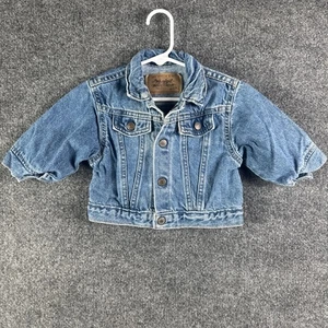 Vintage Little Levis Kleinkind Denim Trucker Jacke Größe 12M 1995 Orange Tab - Bild 1 von 13