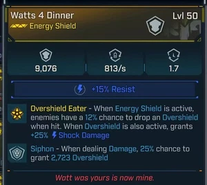 🍭Borderlands 4✅Watts 4 Dinner 2 - Energy Shield✅PC/XBOX/PS4/PS5 - Bild 1 von 1