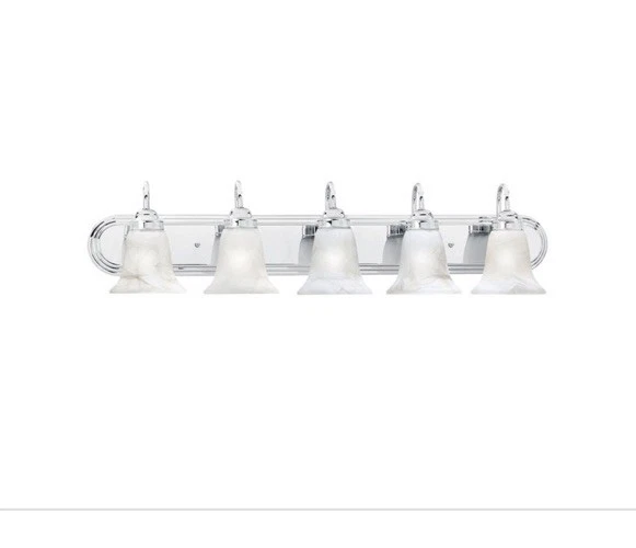 Thomas Lighting Homestead 5-Light Wall Lamp, Chrome - SL75854 - Image 1 of 3