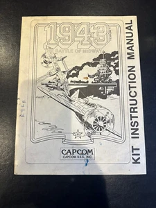 Capcom 1943 Video Arcade Game Instruction Manual - Picture 1 of 3