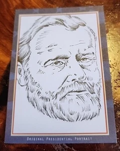 ULYSSES GRANT*1 of A KIND*SKETCH AUTO by MAZ*PASTIME PRES. PORTRAIT - Picture 1 of 6