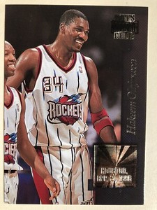 Hakeem Olajuwon 1996-97 NBA Topps Stadium Club Golden Moments Insert #GM5