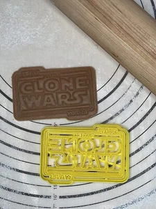 Molde cortador de galletas con logotipo de Star Wars Clone Wars escala de 4,1 pulgadas - Imagen 1 de 8