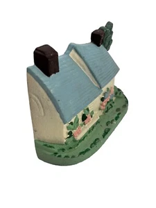 Vintage Cast Iron Painted Cottage House Doorstop / Bookend Country Decor - Picture 1 of 3