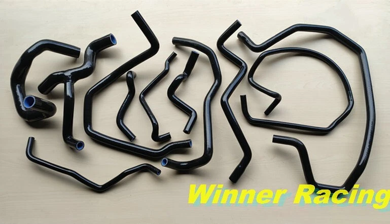 11 PIEZAS MANGUERAS DE SILICONA radiador y calentador aptas para Ford FOCUS ST170 2,0 L 2002-2004 negras Foto 1 de 4