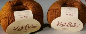 2) Knitpicks  Fingering Palette  "BRINDLE HEATHER" 231 Yds.  Peruvian Wool - Picture 1 of 3