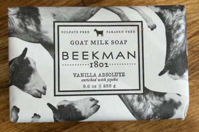 BEEKMAN 1802 - Vanilla Absolute  Goat Milk Soap 9oz NEW - Image 1 of 2