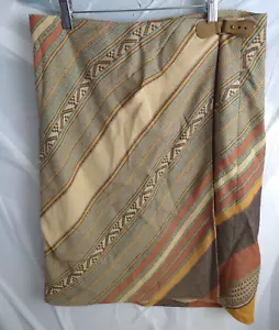 Falda envolvente Lauren Ralph Lauren mezcla de algodón Serape talla 10 suroeste azteca - Imagen 1 de 8
