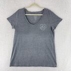 Torrid Gray "I'm A Keeper" V-Neck T-Shirt Womens Short Sleeve Casual Size Large