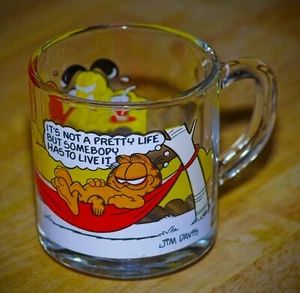 VINTAGE Glass MUG Jim Davis McDonalds GARFIELD Anchor Hocking 1978 Made in USA - Picture 1 of 5