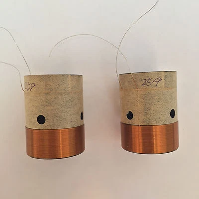 2 piezas de 25,9 mm 26 mm H:35 mm Negro Aluminio Bajo Woofer Altavoz VoiceCoil 8 Ohm Foto 1 de 4