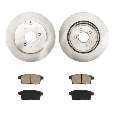 Fits 2007-2015 Mazda CX-9 Rear Disc Brake Rotors Brake Pads - Image 1 of 4