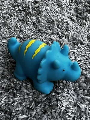 Juguete de goma azul Squirted para bañera Dino Alex Foto 1 de 4