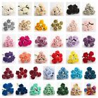 5CM FOAM ROSES - Bunch of 6 Colourfast Artificial Wedding Bouquet Flowers Stems