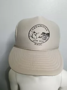 RARE Vintage Catahoula Cow Dog NALC Snapback Trucker Hat - Picture 1 of 6