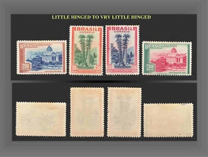 1937 BRAZIL MONROE PALACE BOTANICAL GARDEN LHSCT.446-449 MI.473-4,476 478 - Picture 1 of 1