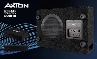 AXTON ATB120A flacher Bassreflex Aktiv Subwoofer Bass für Auto, LKW, Reisemobil  - Bild 1 von 4