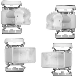 Traditional/Williamsburg White Angle Bracket Kit (4-Pack) - Picture 1 of 12