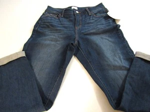 Girl's Junior Time & Tru Mid-Rise Boyfriend Regular Size 6 Denim Jeans - Picture 1 of 2