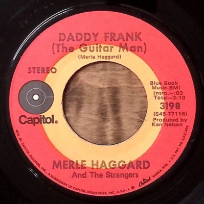 MERLE HAGGARD & THE STRANGERS MY HEART WOULD KNOW/DADDY FRANK... VINYL 45 59-106 - Image 1 of 3