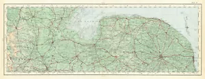 Northern Norfolk Southern Lincolnshire Rutland. ORDNANCE SURVEY 1922 old map - Picture 1 of 1