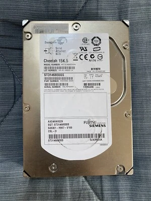 DISCO RIGIDO SEAGATE CHEETAH 15K.5 146GB 15000 RPM 16 MB SAS ST3146855SS 3,5' - Immagine 1 di 4