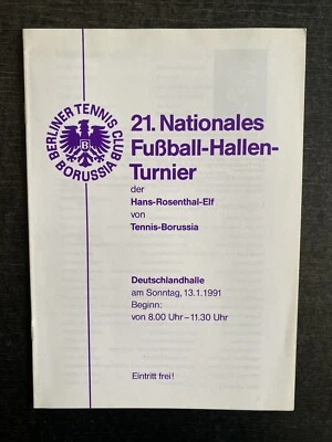 1991 HT - Fußball-Hallen-Turnier Hans-Rosenthal-Elf von Tennis Borussia Berlin - Bild 1 von 4