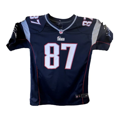 Rob Gronkowski 87 Nike On Field NFL Gronk Football Jersey Patriots Mens Size L Cover