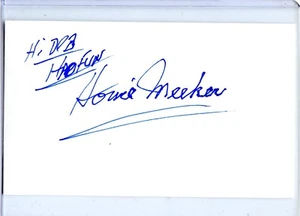 Howie Meeker signed autographed Auto 3x5 Index card Hockey HOF - Picture 1 of 1