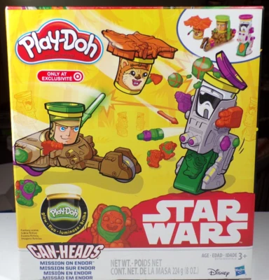 Star Wars RETURN OF THE JEDI Can-Heads MISIÓN EN ENDOR PLAY-DOH JUEGO SET NISB Foto 1 de 4