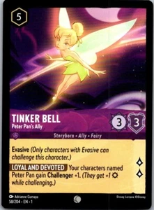Disney Lorcana - Tinker Bell Peter Pan's Ally #58/204 - Common - Picture 1 of 2