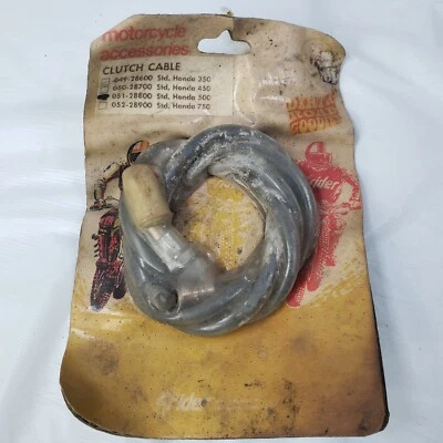 Nuevo de Lote Antiguo Cable de Embrague Honda CB500 CB 500 Longitud Estándar Antiguo Stock Dirt Road Bueno Foto 1 de 4