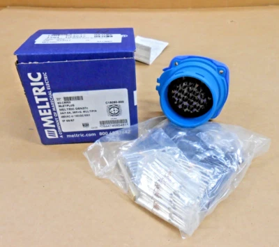 NEW MELTRIC 63-C8003 INLET/PLUG DSN37c 2A/7.5A 36P+G MULTIPIN (4 AVAIL) - Image 1 of 4