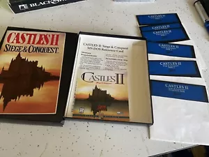 Castles 2 II Siege & Conquest MS-DOS 5.25" floppy discs PC 1992 Interplay - Picture 1 of 12