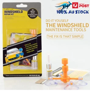 Windshield Windscreen Repair Kit Car Car Wind Glass Chip Resin Cracked Fix Tool - Picture 1 of 10