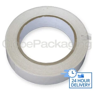 96 rotoli di nastro adesivo doppio lato forte 12 mm x 50 m - Foto 1 di 6