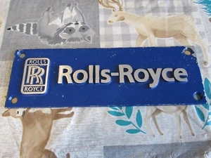 Rolls-Royce Aluminum Raised Lettering 10" x 3 7/16" x 1/8" Sign Door Push - Picture 1 of 5