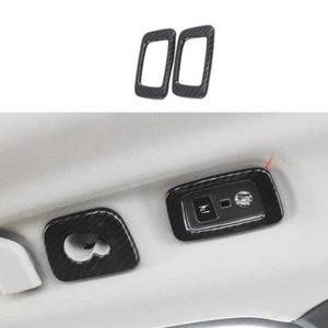 Fit For Volvo S60 2019-2023 ABS Carbon Fiber Rear Reading Lamp Frame Cover Trim - Picture 1 of 7