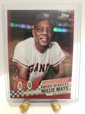 2020 Topps Decades' Best Chrome #DBC1 Willie Mays 🔥 SSP #d/10 🔥 RED! 🔥 